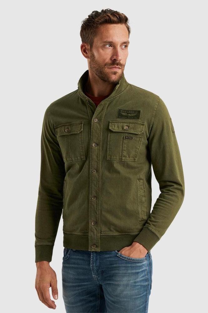 SWEAT JACKET WITH BUTTON CLOSURE PSW2402408 6149